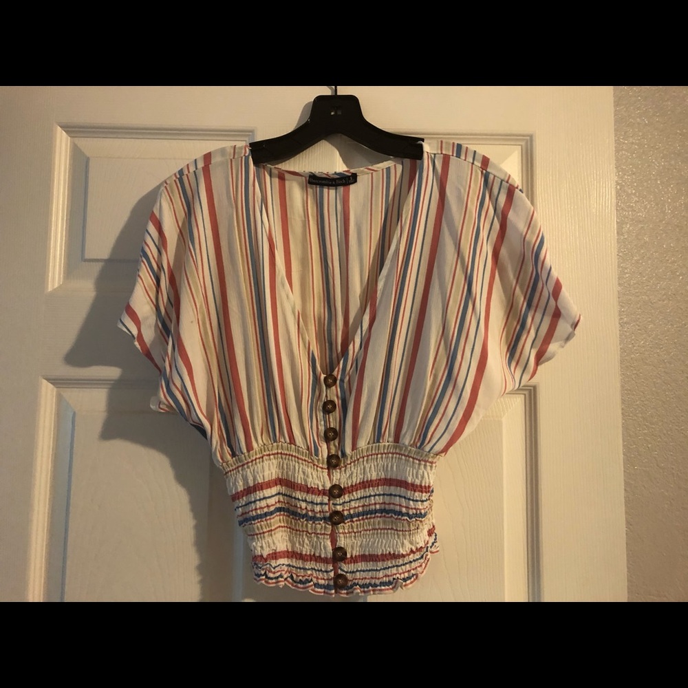 Abercrombie and Fitch striped blouse, size small